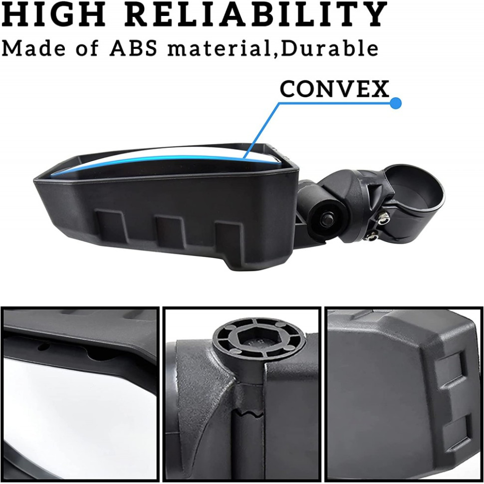 Комплект боковых зеркал для UTV /SxS /SSV Can-Am Maverick X3 /Commander /Defender /Polaris RZR /RS1 /Yamaha Viking /YXZ1000 /Wolverine CF Z10 /Z8 RM81 RM81