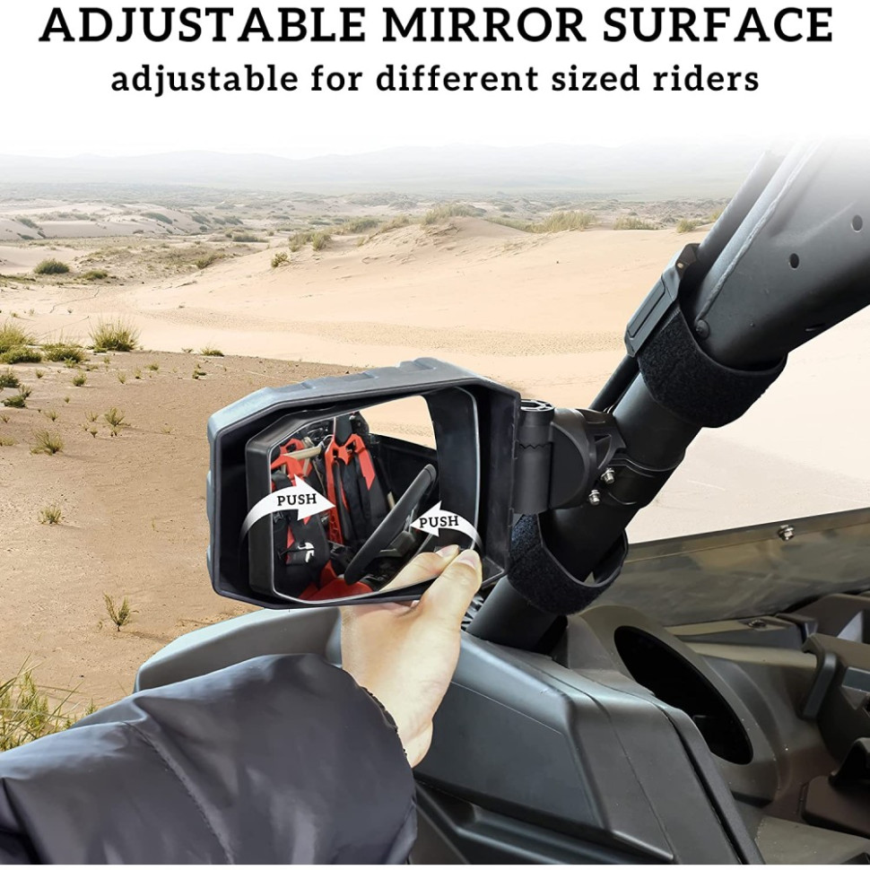 Комплект боковых зеркал для UTV /SxS /SSV Can-Am Maverick X3 /Commander /Defender /Polaris RZR /RS1 /Yamaha Viking /YXZ1000 /Wolverine CF Z10 /Z8 RM81 RM81