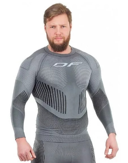 Термофутболка DragonFly 3DTHERMO GREY с длинным рукавом 300206-G Размер L