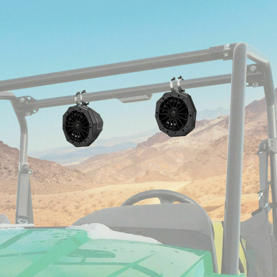 Корпус музыкальных колонок SSV WORKS 8" для UTV Can-Am Maverick /Commander /Traxter /Polaris RZR /ATV /UTV /Yamaha Wolverine /Viking /Rhino B0104-00301BK PC2