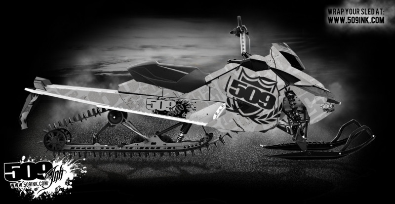 Наклейки для снегохода 509 для Ski-Doo 08-12 XP - 509 Stormtrooper комплект WSK-2X-04F