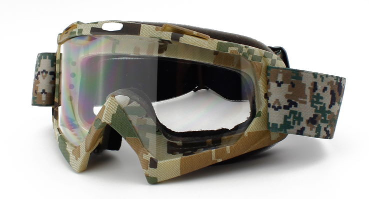 Очки для квадроцикла RiderLab хаки с прозрачной линзой XH-008H