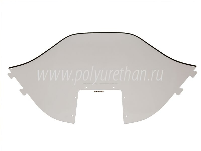 Стекло ветровое для снегохода Рысь (высота 54см, толщина 2мм, МПК) 50-44-405Pc 500 119.07.145.001