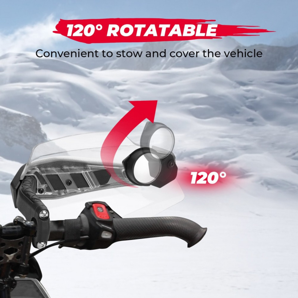 Боковые зеркала заднего вида на защиту рук снегохода для Ski-Doo REV Gen5 Neo REV Gen4 XS XM XP XR XU /LYNX REX 860200893 /RM72 RM72