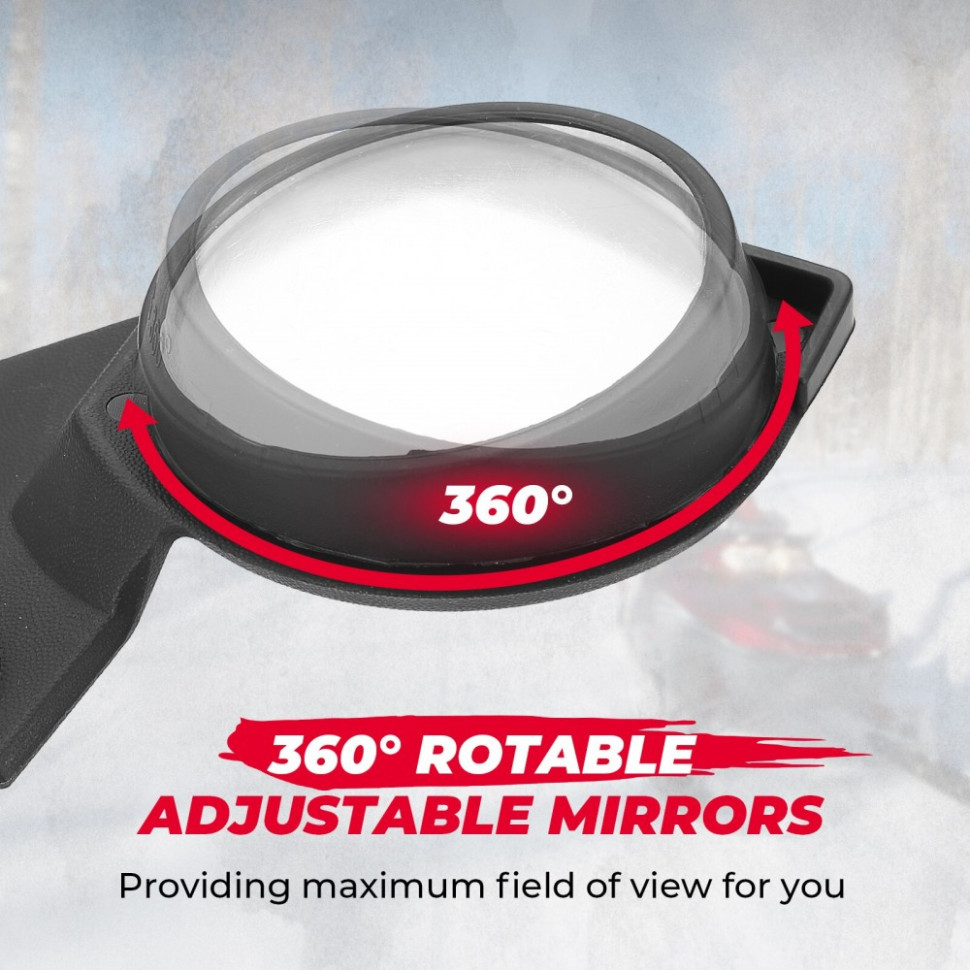 Боковые зеркала заднего вида на защиту рук снегохода для Ski-Doo REV Gen5 Neo REV Gen4 XS XM XP XR XU /LYNX REX 860200893 /RM72 RM72