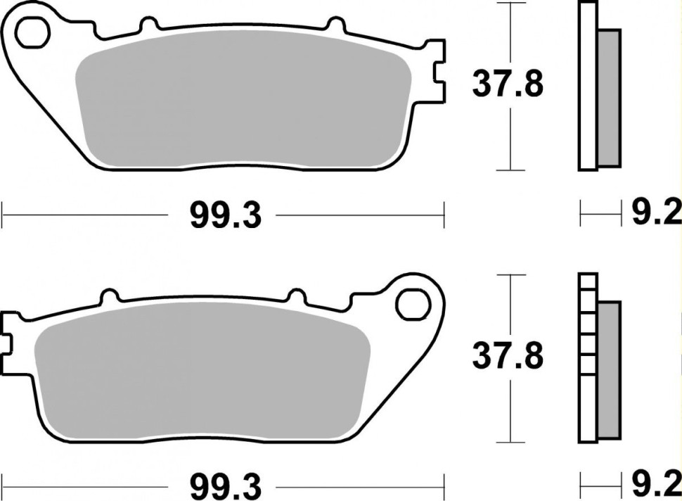 Тормозные колодки SBS, задние Sinter 862LS 862ls