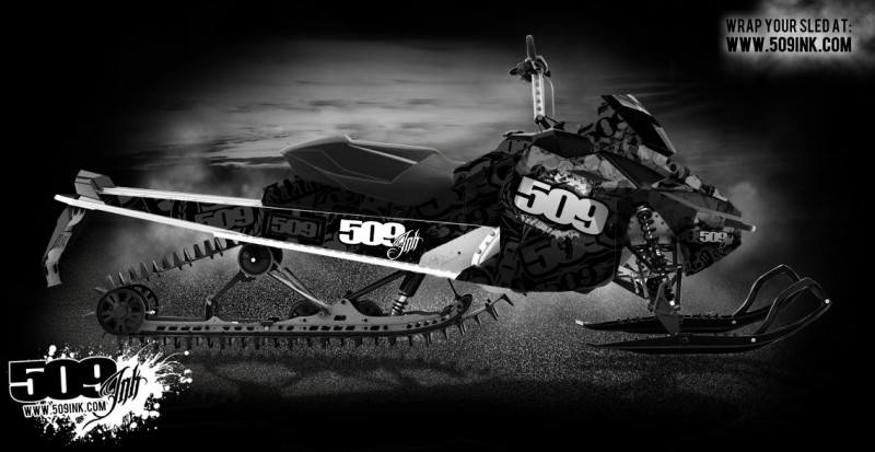 Наклейки для снегохода 509 для Ski-Doo 08-12 XP- 509 Swatch комплект 509-WSK-2X-11F