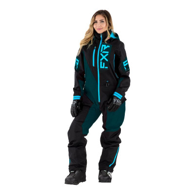 Комбинезон FXR Recruit (Black Ocean Sky Blue) без утеплителя 222911-1048 Размер 2XS