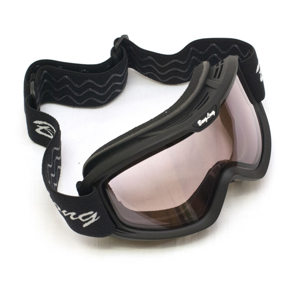 Очки снегоходные RiderLab черные с розовой линзой XH-121