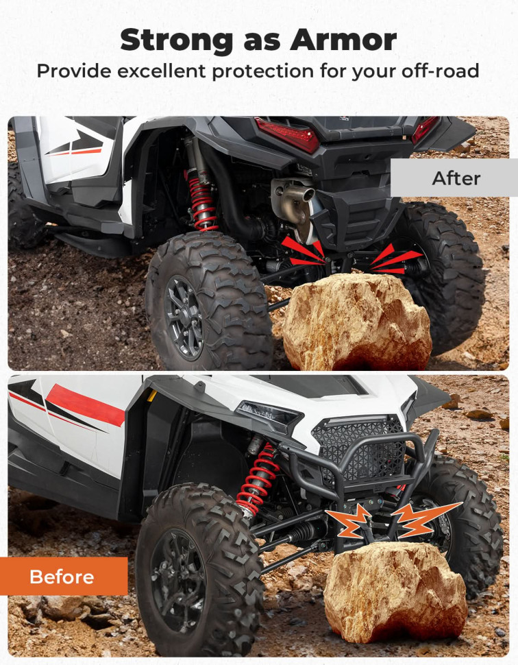 Бампер передний KemiMoto 2024+ RZR XP 1000 B0101-04603-BK 2884513