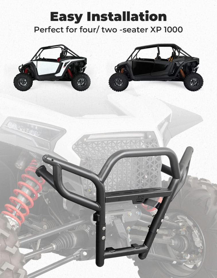 Бампер передний KemiMoto 2024+ RZR XP 1000 B0101-04603-BK 2884513