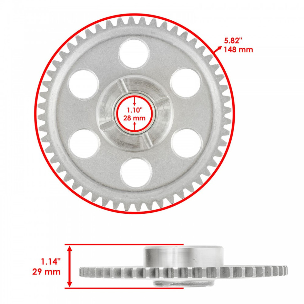 Шестерня стартера 52T Yamaha Raptor 660 04-05 5LP-15515-20-00 /IG159 IG159
