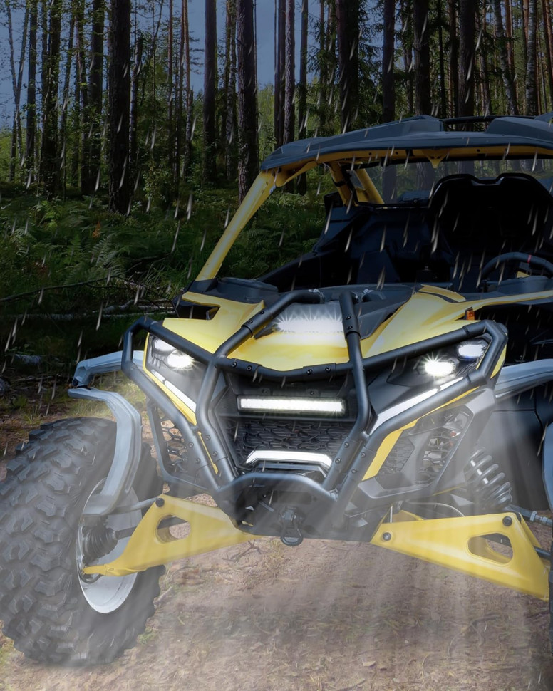 Фары головного света с ДХО для квадроцикла Can Am Maverick R MAX X RS 2024+ 710008089, 710006911 710008089N