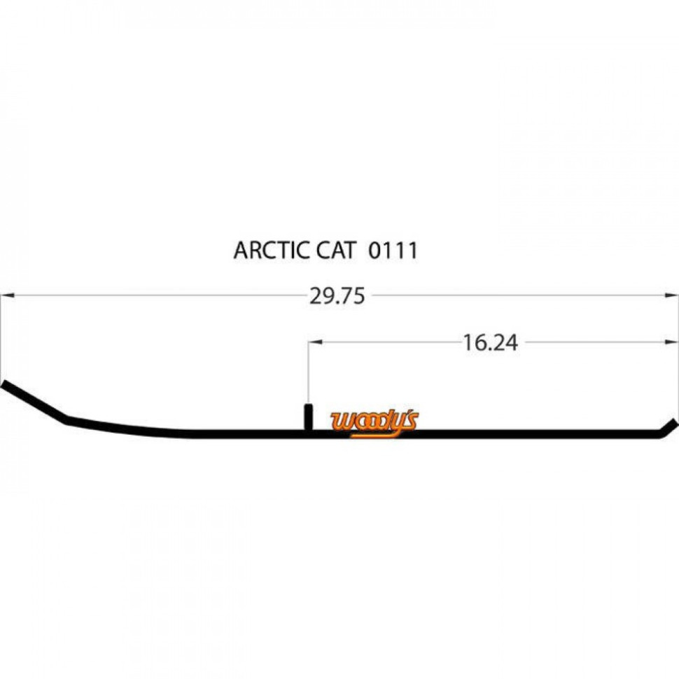 Коньки снегохода Arctic Cat Pantera/Wildcat/Cheetah 87-91 Woodys EAT3-0111-1/16-72403 16-72403