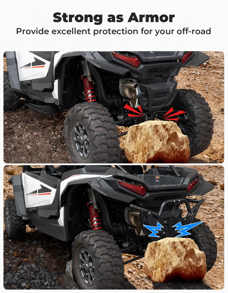 Бампер задний KemiMoto 2024 RZR XP 1000 B0101-04604-BK 2884514