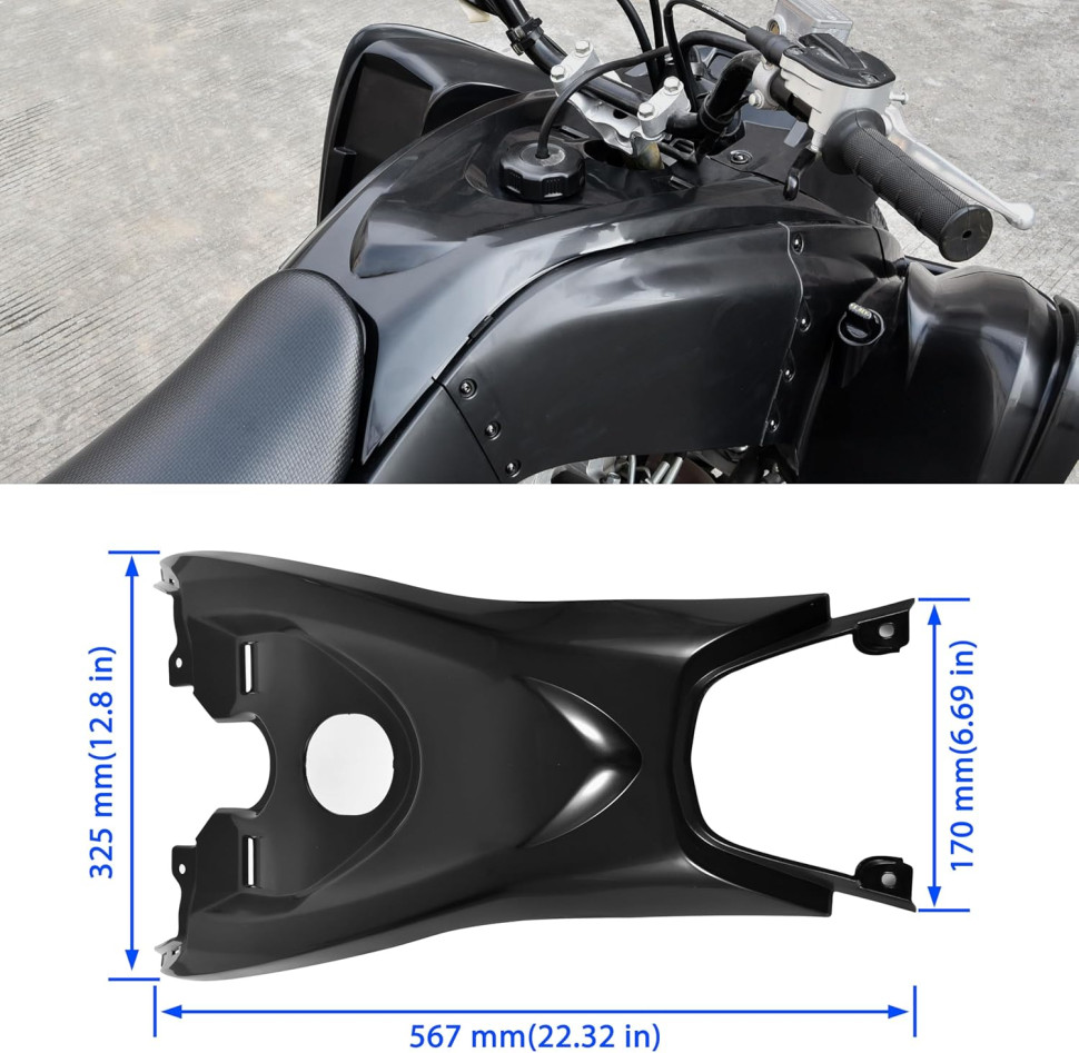 Облицовка бензобака для Yamaha Raptor 700 1PE-F171A-60-00 1PE-F171A-00-00 MTVPH0833