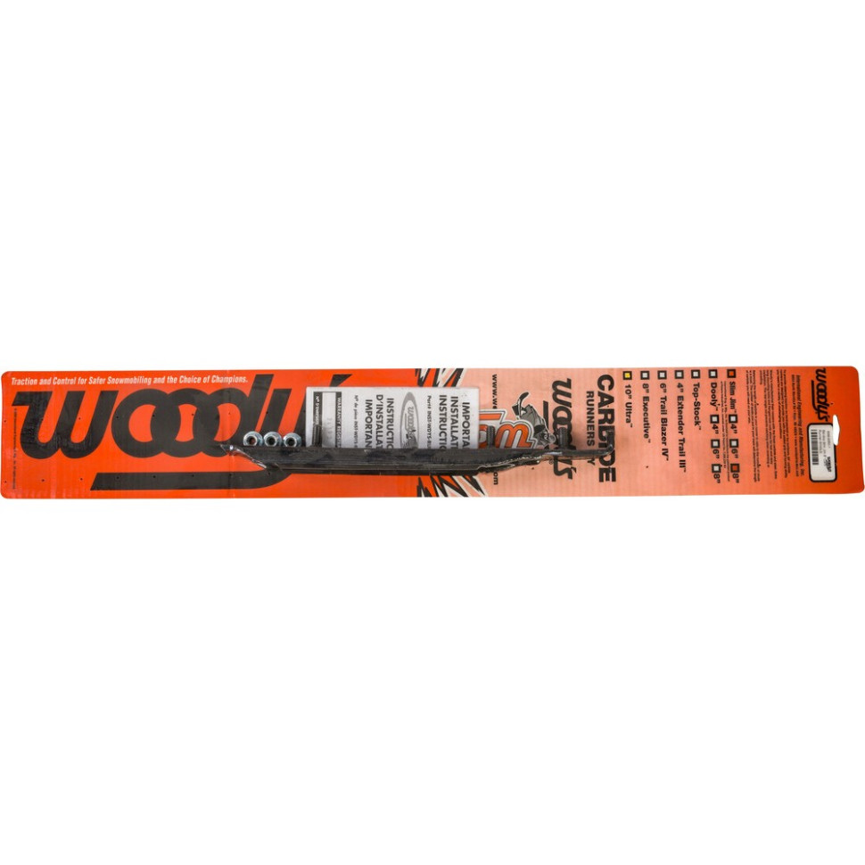 Конек снегохода с двойным лезвием и карбидовой пайкой 20см WOODYS SLIM JIM DOOLY 8" CARBIDE 16-70843 /SS8-9350 16-70843
