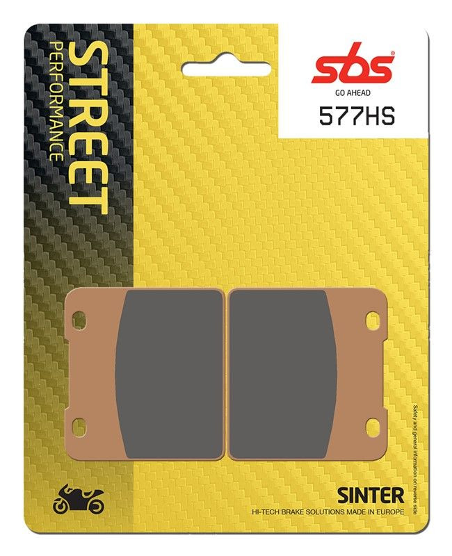 Тормозные колодки SBS, передние Sinter 577HS 577hs