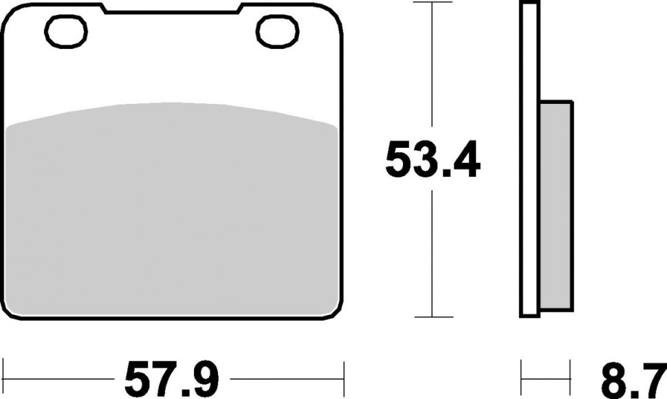 Тормозные колодки SBS, передние Sinter 577HS 577hs