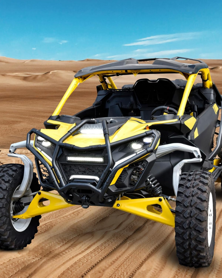Решетка радиатора с LED фарой для квадроцикла Can-Am Maverick R & R MAX X RS 2024+ 708500007 ATJPH0166