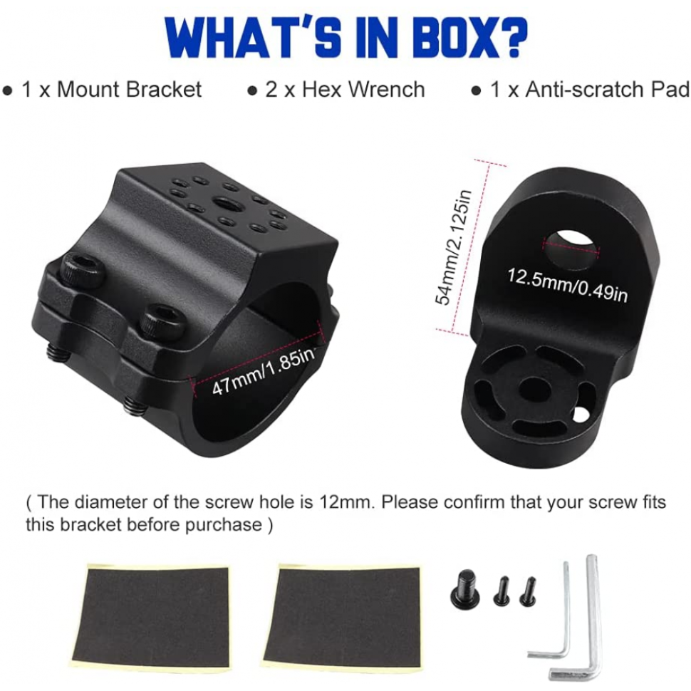 Крепление флагштока и светодиодных фар 1.85" RiderLAB ZS-8003-N ZS-8003-N