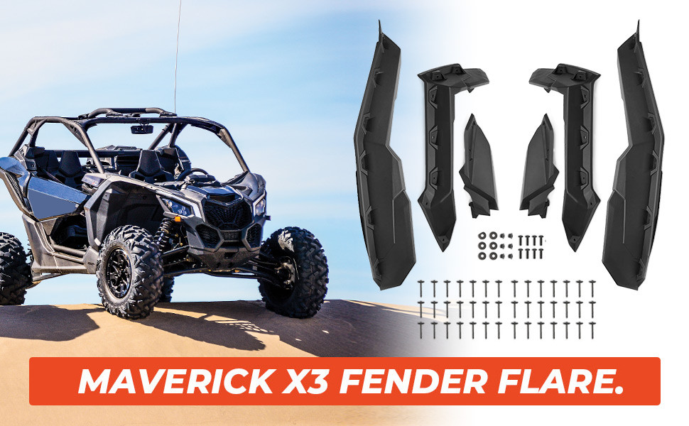 Расширители арок суперширокие Kemimoto для Can Am Maverick X3 B0103-00201 715002973