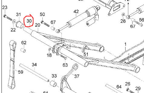 Вал Rear suspension 503192046