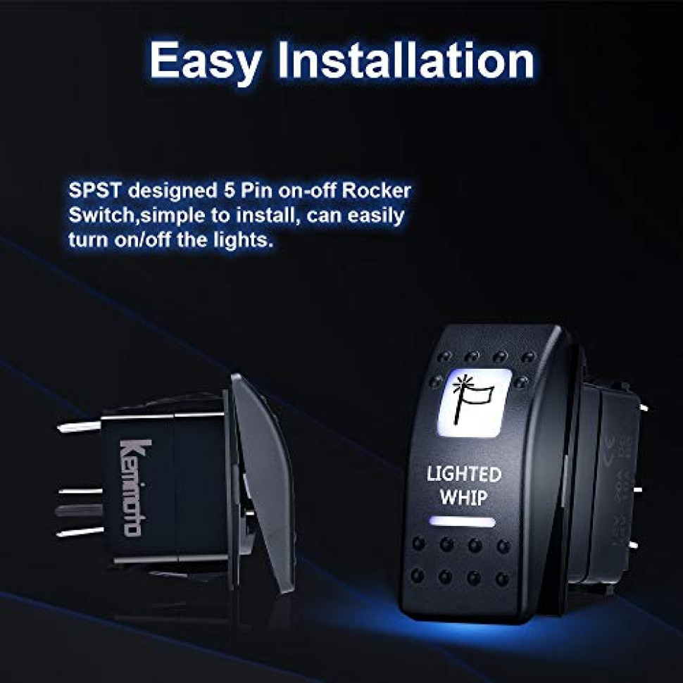 Кнопка включения флага с подсветкой FTVSW019