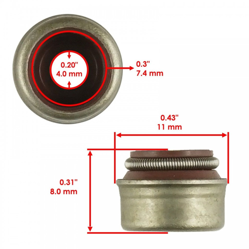 Маслосъемный колпачек Arctic Cat 1000/700/650/550 05-14 0830-016 /0830-186 /XS119 XS119