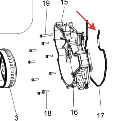 Прокладка генератора POLARIS Sportsman 570/450 / Ranger 570 / RZR 570 / ACE 570/325, 5414649 5415085 5415085