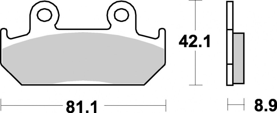 Тормозные колодки SBS, передние Sinter 593HS 593hs