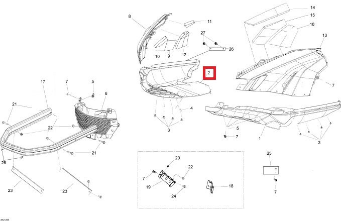Поддон корпуса, нижний, правый  Bottom-Pan Lower RH.  502006917