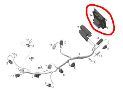 UNIT-ELECTR.CONTROL  электронный модуль 420665113