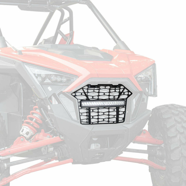 Решетка переднего бампера с фарой GorillaWorks для Polaris RZR PRO XP 2020+ 5456612-070 FBL612