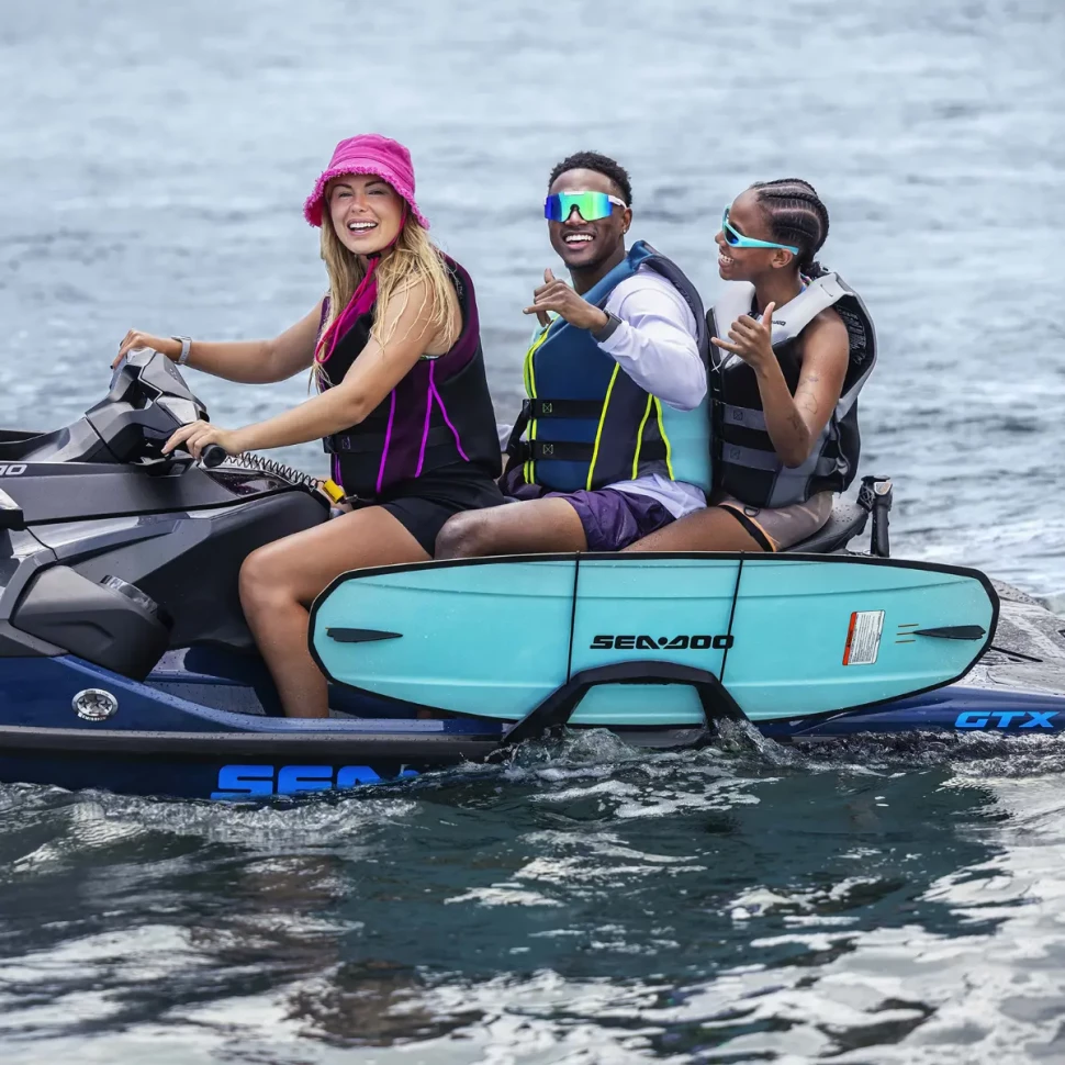 Вейкборд Sea-Doo голубой/черный 140см 2киля + крепления 37-45 B107520076