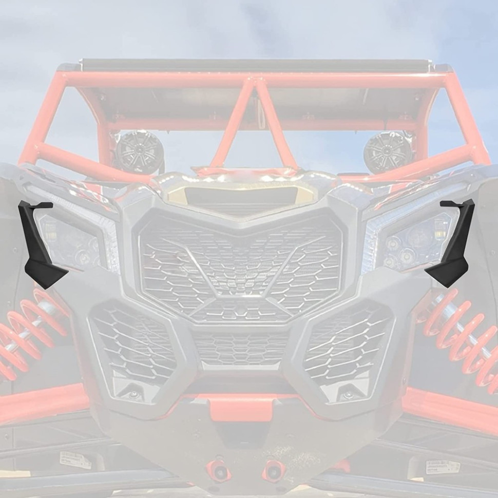 Накладки фар пластиковые Can-Am Maverick X3 705010628 + 705010629 /B0111-07101BK B0111-07101BK