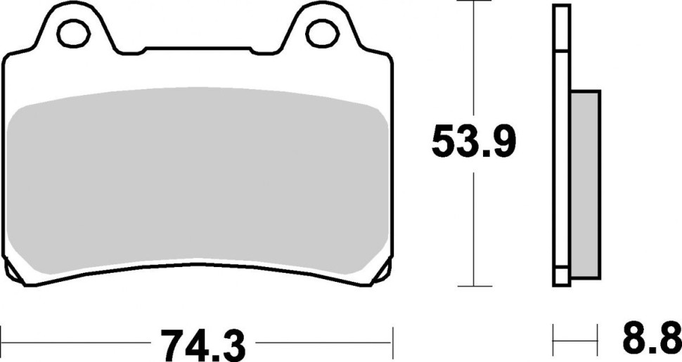 Тормозные колодки SBS, передние Sinter 613HS 613hs