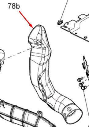 Воздуховод квадроцикла Can-Am Outlander XMR 707001497
