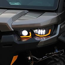Светодиодные фары головного света с DRL ходовыми огнями Gorilla Works для CanAm Defender 710005730 710005729 PH0057