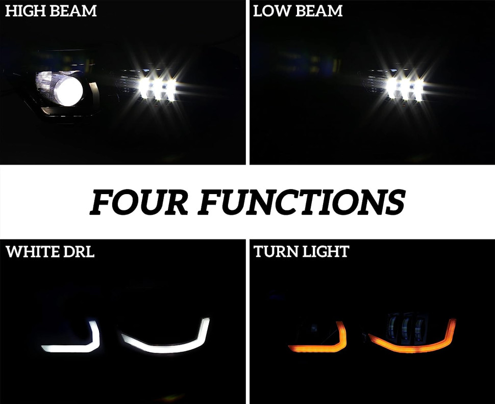 Светодиодные фары головного света с DRL ходовыми огнями Gorilla Works для CanAm Defender 710005730 710005729 PH0057