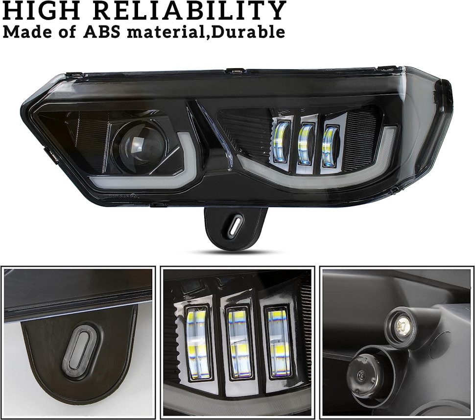 Светодиодные фары головного света с DRL ходовыми огнями Gorilla Works для CanAm Defender 710005730 710005729 PH0057