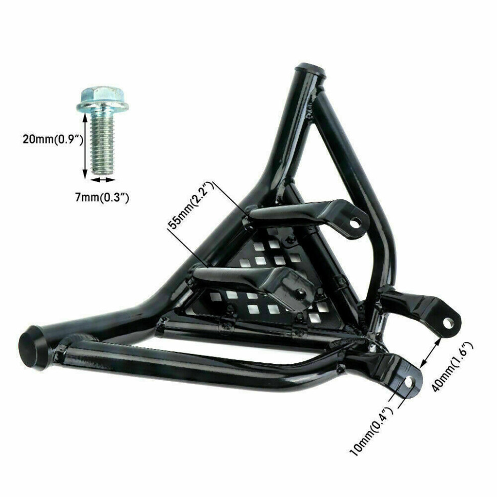 Бампер передний Kemimoto для Yamaha Raptor 700 FTVGB010BK