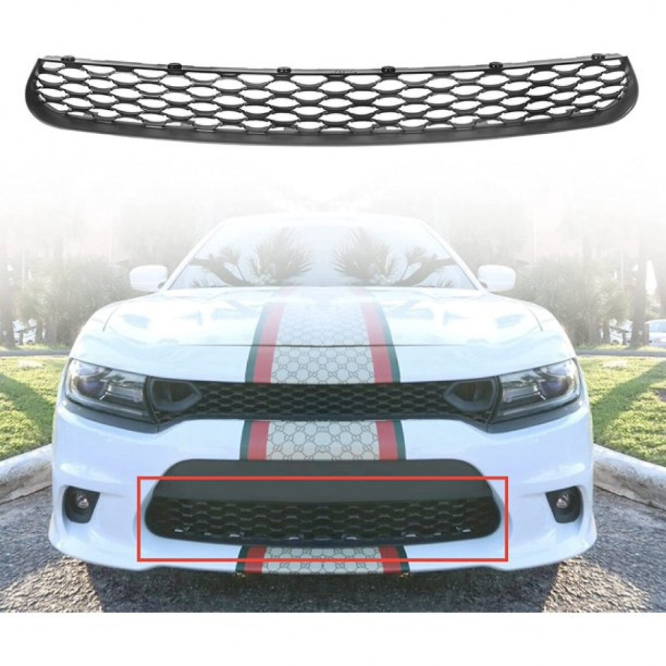 Нижняя решетка переднего бампера Dodge Charger SRT /R/T /GT /SXT /Scat pack 2015-2023 68394592AA /GR99 GR99