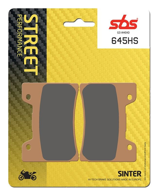 Тормозные колодки SBS, передние Sinter 645HS 645hs