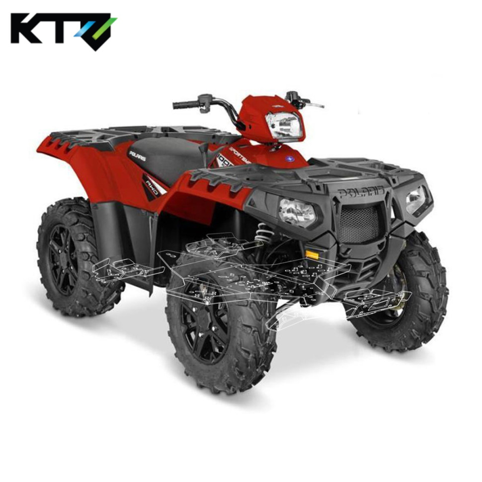 Защита днища композитная (Комплект) для Polaris Sportsman Touring 570/850/1000 (2017+) 21.01
