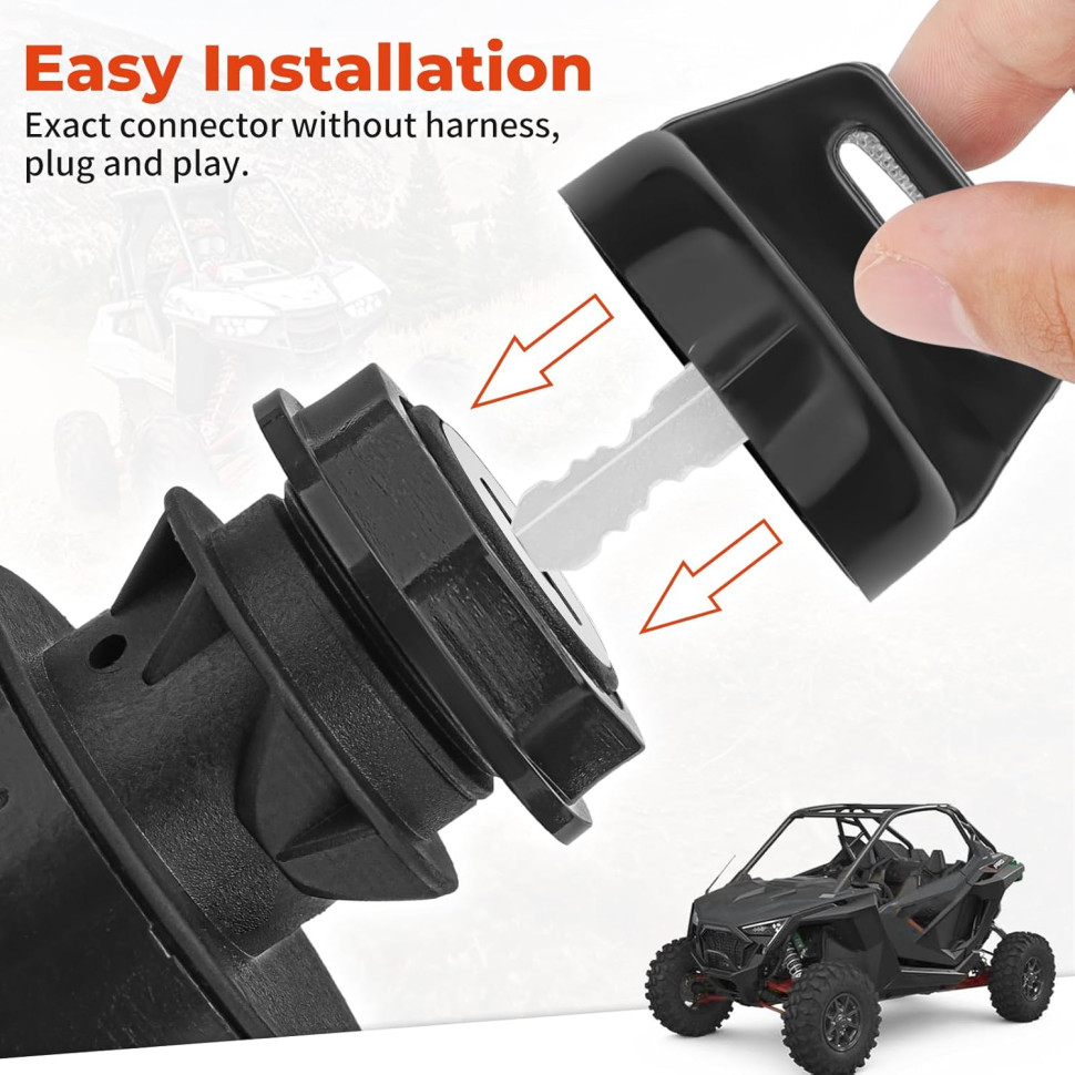 Замок зажигания RiderLab 4pin 4 положения для Polaris General RZR XP 900 1000 401605 4016058 4016058N