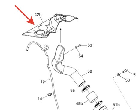Уплотнитель шноркеля Can-Am G1 Outlander XMR 800 11-12 707000925 707000925