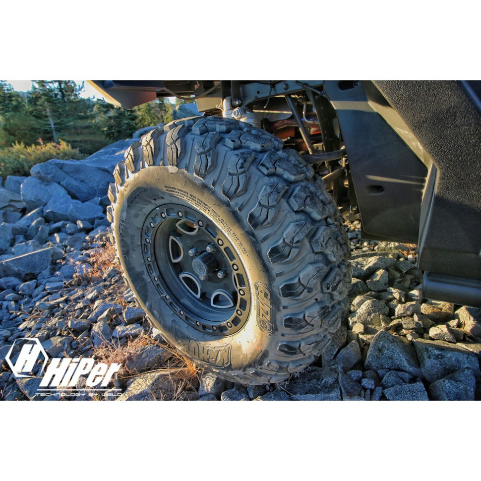 Комплект дисков квадроцикла с бедлоком R14 Can-Am Maverick /Outlander /Renegade 14X7 5+2 4/136-4/137 Hiper Falcon 1470-KFSBK-52-SBL-BK /575-11483 1470-KFSBK-52-SBL-BK