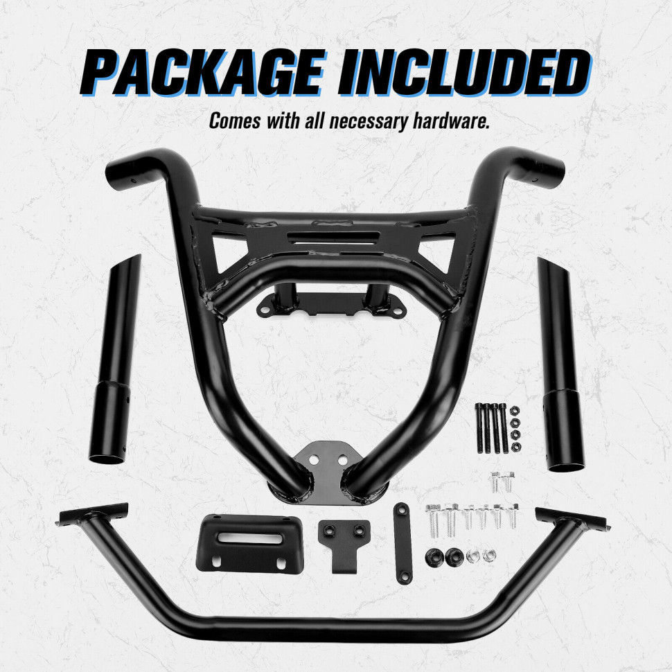 Бампер передний Kemimoto для Polaris RZR XP 1000 Turbo 2884019-458 B0101-01701BK