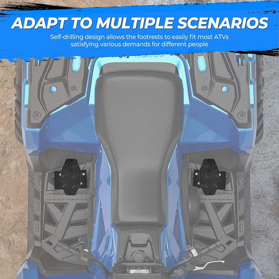 Подножки универсальные для ATV Kemimoto B0107-01101BK